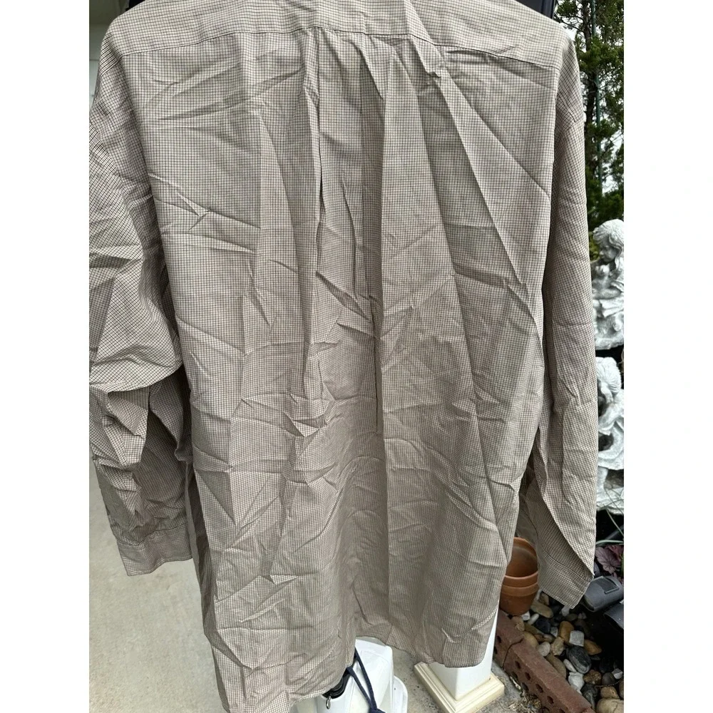 Polo Ralph Lauren Yarmouth‎ cotton Shirt Men 17 32/33 Brown Long Sleeves
